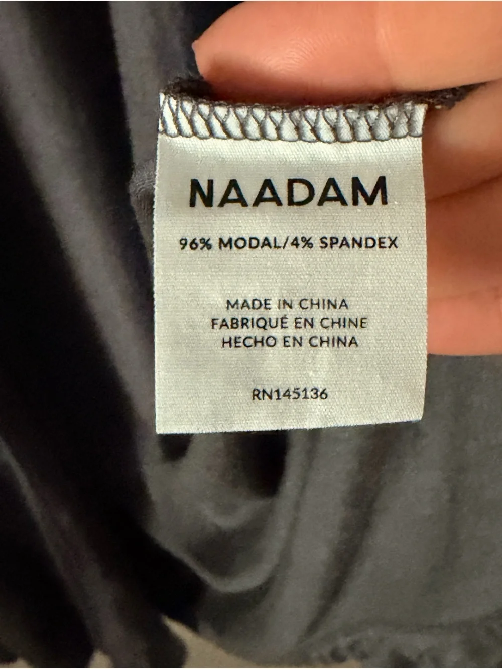 NAADAM EUC Charcoal Gray Modal Robe #457